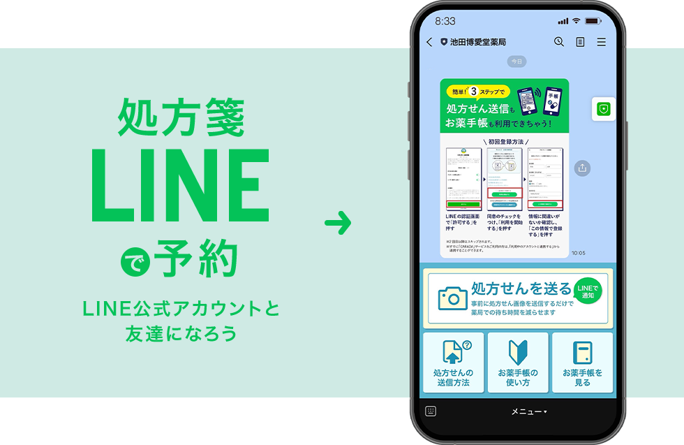 処方箋LINEで予約